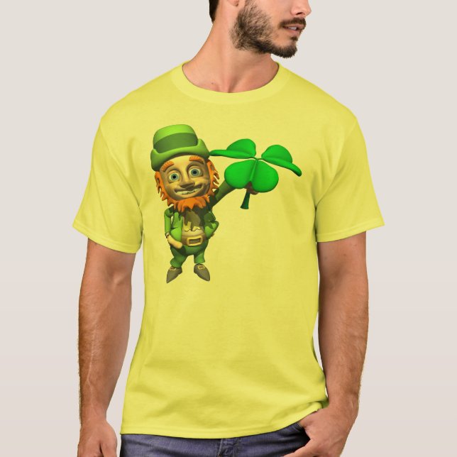 Das Kleeblatt-T - Shirt des Kobolds (Vorderseite)