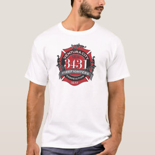 Das Kleid des Ventura-Stadt-Feuerwehrmanns T-Shirt