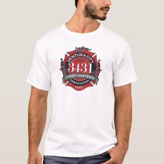 Das Kleid des Ventura-Stadt-Feuerwehrmanns T-Shirt