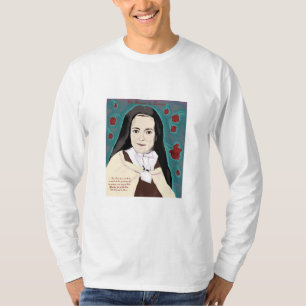 Das kleine Blume lang-sleeved T-Stück Weiß T-Shirt