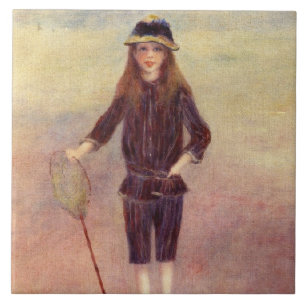 Das kleine Fischer Mädchen (von Pierre-August Reno Fliese