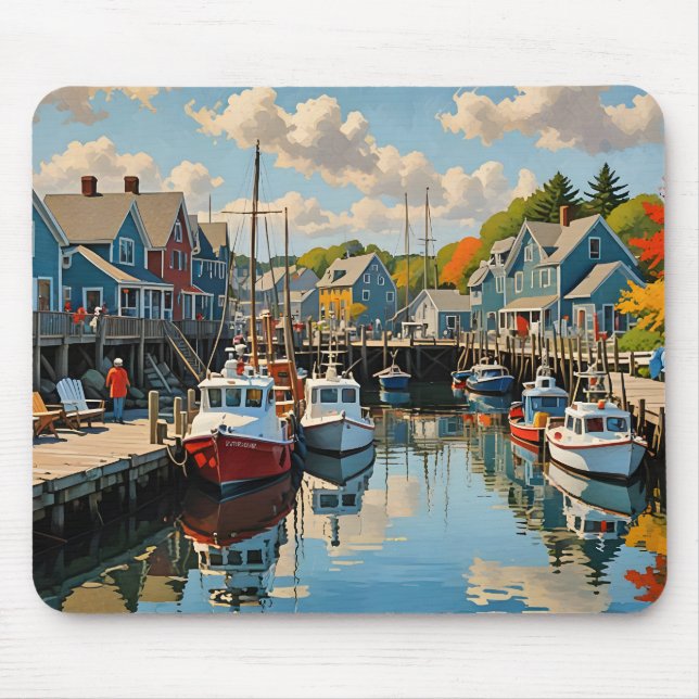 Das kleine Fischerdorf Mousepad (Vorne)