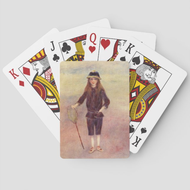 Das kleine Fischermädchen (von Pierre-August Renoi Spielkarten (Rückseite)