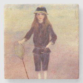 Das kleine Fischermädchen (von Pierre-August Renoi Steinuntersetzer