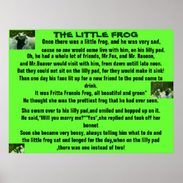 DAS KLEINE FROG, POEM-Plakat Poster
