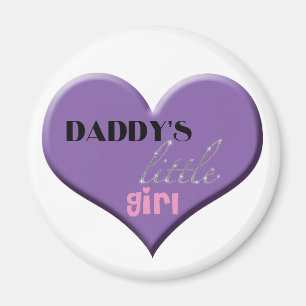 Das kleine Mädchen des Vatis Magnet