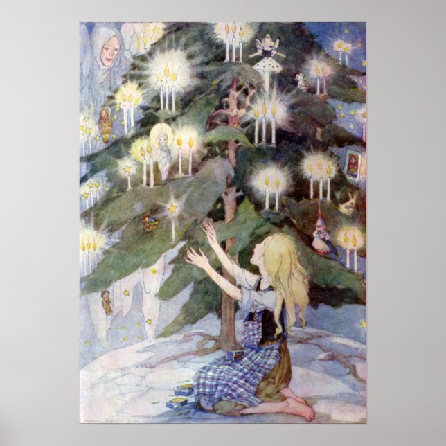 Das kleine Match Girl von Anne Anderson Poster (Vorne)