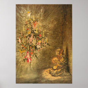 Das Kleine Match Girl von Arthur rackham Poster