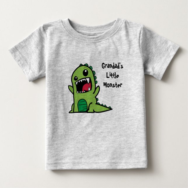 Das kleine Monster des Grandads Baby T-shirt (Vorderseite)