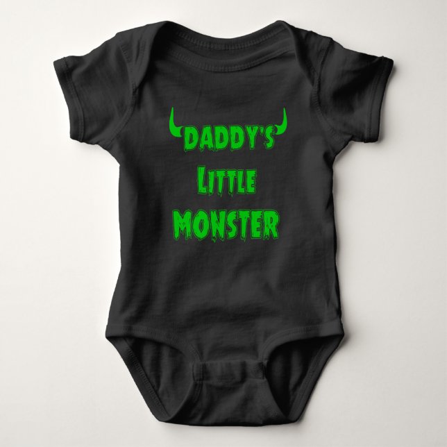 Das kleine Monster des lustigen Vatis - gotische Baby Strampler (Vorderseite)