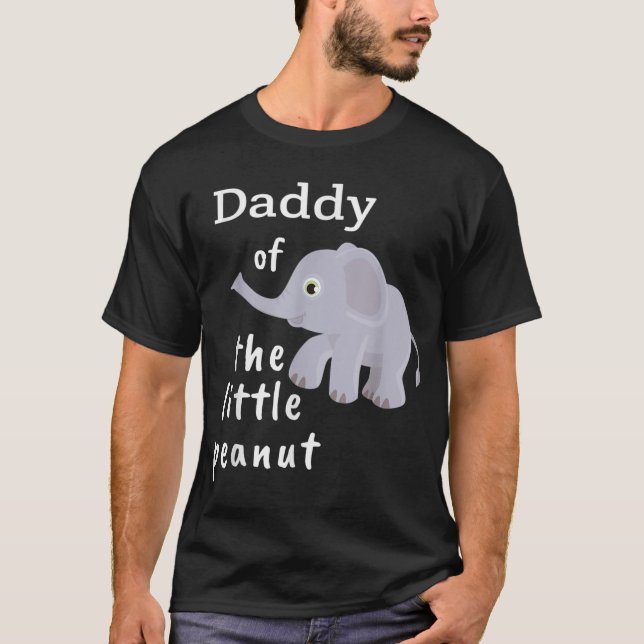 Das kleine Peanut Elephant Baby Shower Shirt für D (Vorderseite)