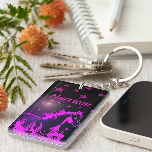 Das kleine, personalisierte Pony Schlüsselanhänger (Vorderseite rechts)