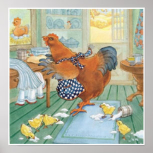 Das kleine rote Huhn Poster