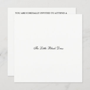 Das kleine Schwarze Dress Brautparty Party Einladung