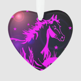 Das kleine süße Pony, die Regenbogenfarben Ornament