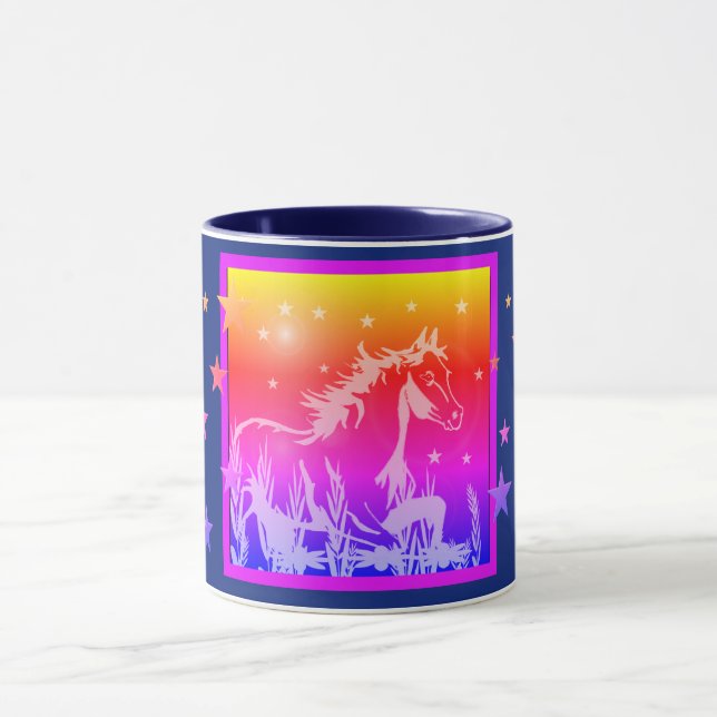 Das kleine süße Pony, pink Tasse (Zentrum)