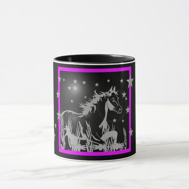 Das kleine süße Pony, pink Tasse (Zentrum)