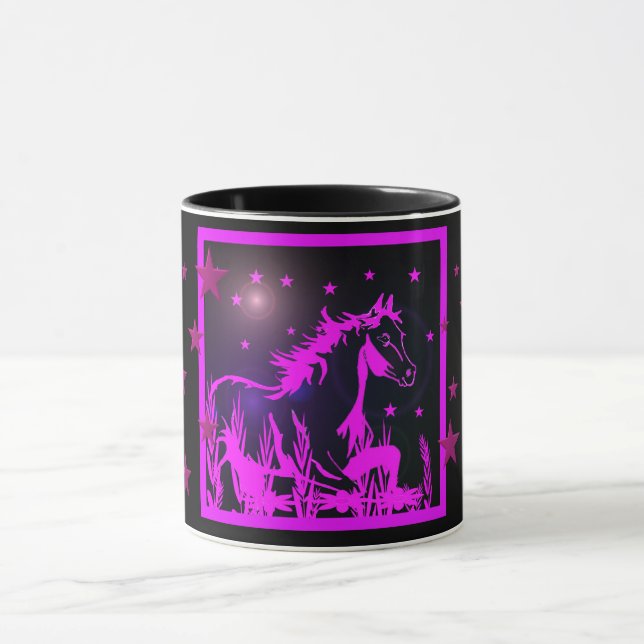 Das kleine süße Pony, pink Tasse (Zentrum)