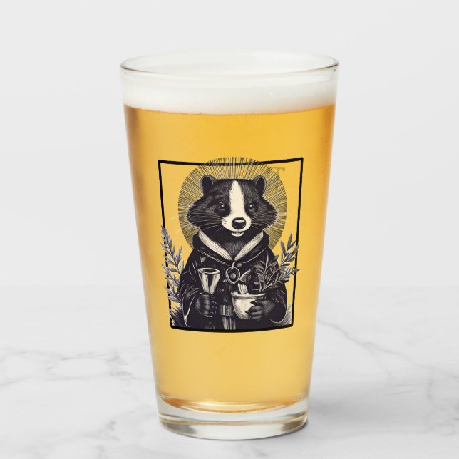 Das klerikale Pint-Glas Glas (Vorne (Gefüllt))