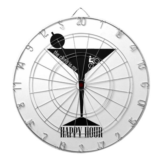 Das Klima ist meine glückliche Stunde Dartscheibe (vorne)