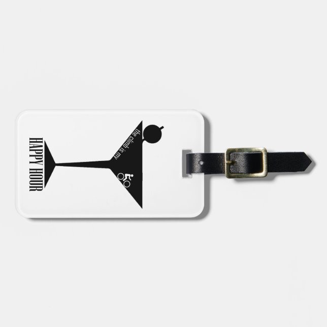 Das Klima ist meine glückliche Stunde Gepäckanhänger (Vorderseite horizontal)