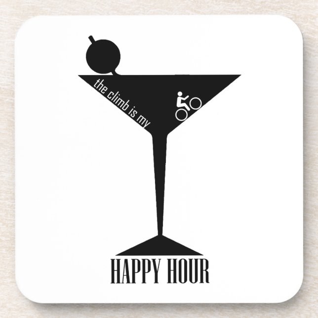 Das Klima ist meine glückliche Stunde Untersetzer (Vorderseite)