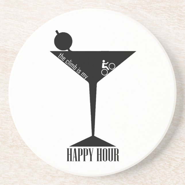 Das Klima ist meine glückliche Stunde Untersetzer (Vorne)