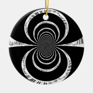 Das Klimpern auf den Klaviertasten Keramik Ornament