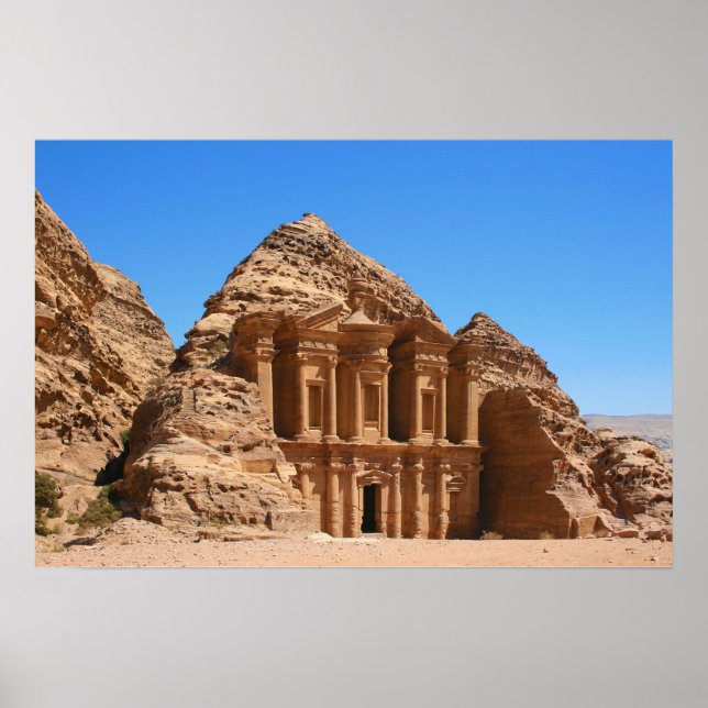 Das Kloster Petra Jordan Poster (Vorne)