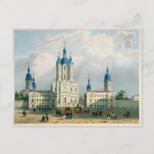 Das Kloster Smolny in St. Petersburg Postkarte