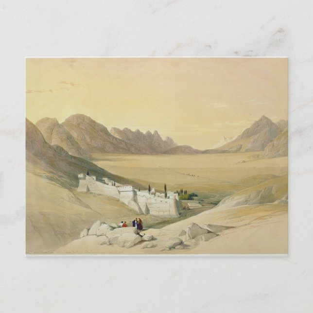 Das Kloster St. Catherine, Berg Sinai Postkarte (Vorderseite)