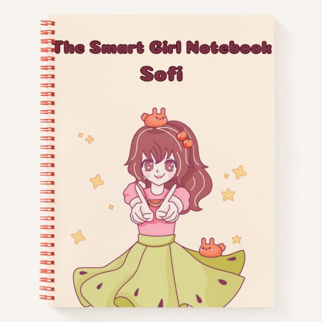 Das kluge Mädchen 💗 ✨ Notizbuch (Vorderseite)