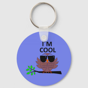 Das kluge Owl eines Coolen Typs Schlüsselanhänger