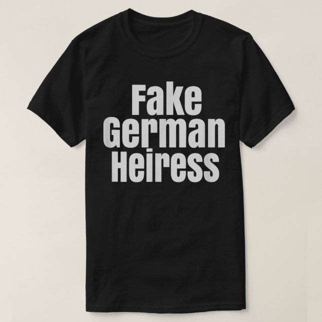 Das knappe Fake der deutschen Heirat  T-Shirt (Design vorne)