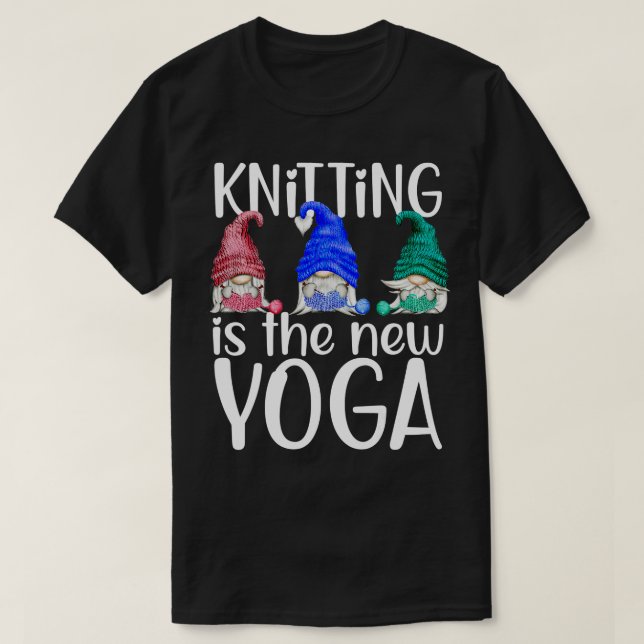 Das Knittern ist das neue Yoga-Gnomen, das sich lu T-Shirt (Design vorne)