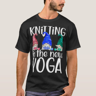 Das Knittern ist das neue Yoga-Gnomen, das sich lu T-Shirt