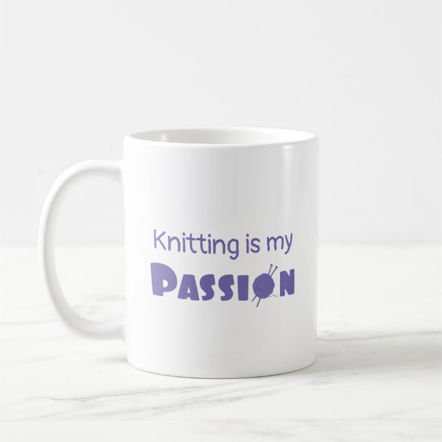 Das Knittern ist meine Leidenschaft Kaffeetasse (Links)