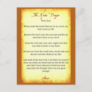 Das Knospengebet Postkarte