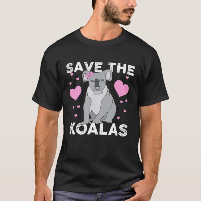 Das Koalas-Funny-Süße Tier gerettet T-Shirt (Vorderseite)