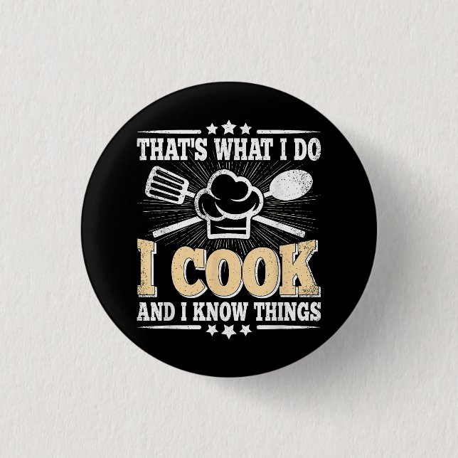 Das koche ich und ich kenne die Dinge, die Funny C Button (Vorderseite)