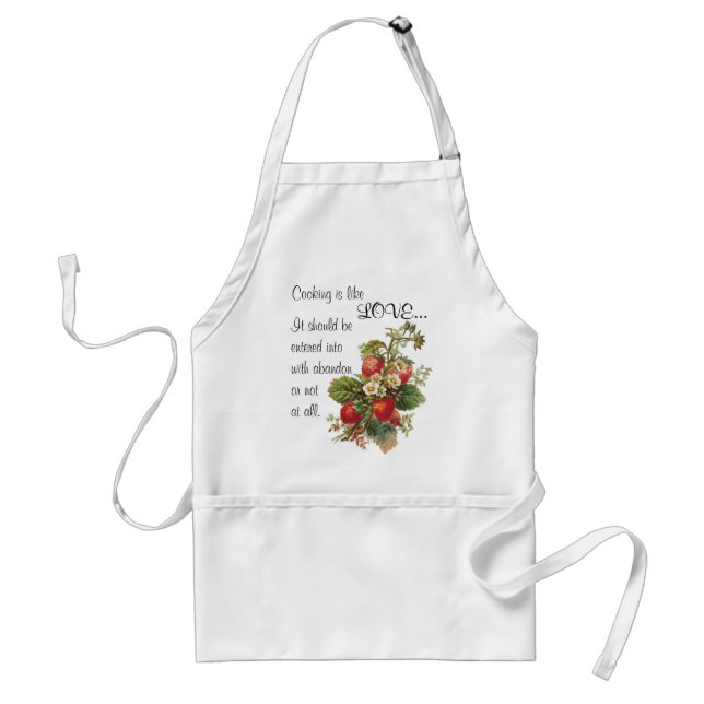 "Das Kochen ist wie Liebe…."Schürze Schürze (Vorne)