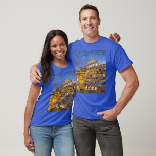 Das Kolosseum in Rom in der Nacht T-Shirt