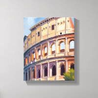 Das Kolosseum Rom Aquarell Reise
