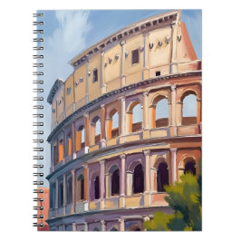 Das Kolosseum Rom Aquarell Reise Notizblock