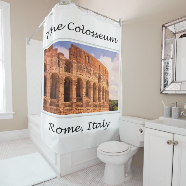 Das Kolosseum Rom, der italienische Duschvorhang (Beispiel)
