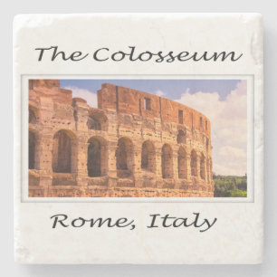 Das Kolosseum Rom, Italien Stein Achterbahn Steinuntersetzer