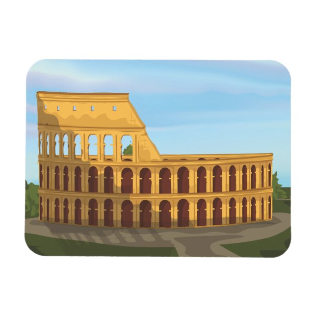 Das Kolosseum von Rom Magnet (Horizontal)
