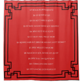 Das Kölsche Grundgesetz – Köln Cologne Jugendstil Duschvorhang