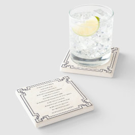 Das Kölsche Grundgesetz – Köln Cologne Jugendstil Steinuntersetzer