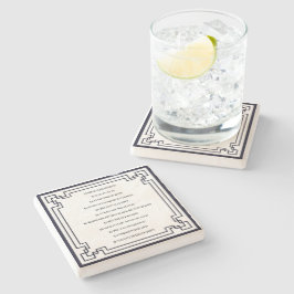 Das Kölsche Grundgesetz – Köln Cologne Jugendstil Steinuntersetzer